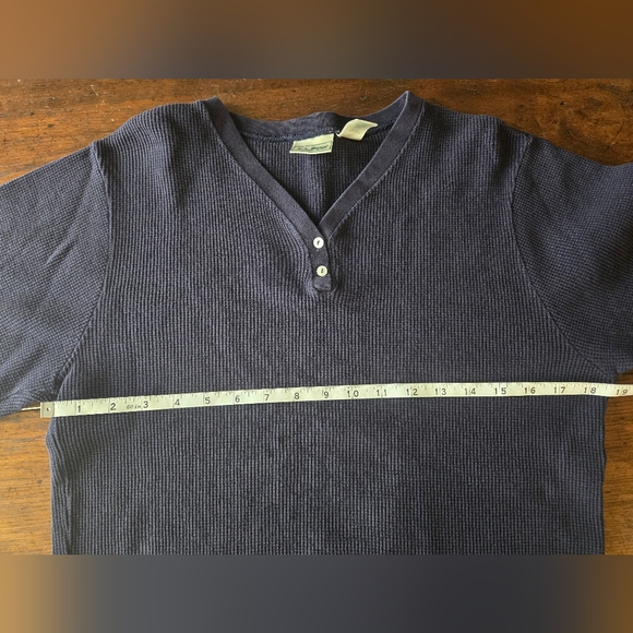 Vintage L.L. Bean Ribbed Long Sleeve Waffle Knit Thermal Women Size Large - Picture 4 of 8